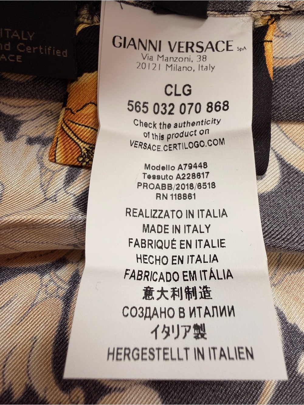 Versace Authentic Barocco Print 100% Silk Pleated Mini Skirt - Picture 7 of 8